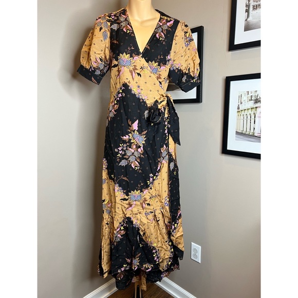 Free People Scotch & Soda V-Neck Printed Maxi Dress - Picture 4 of 6